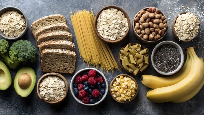 Carbohidratos complejos para mujeres con cuerpo ectomorfo.